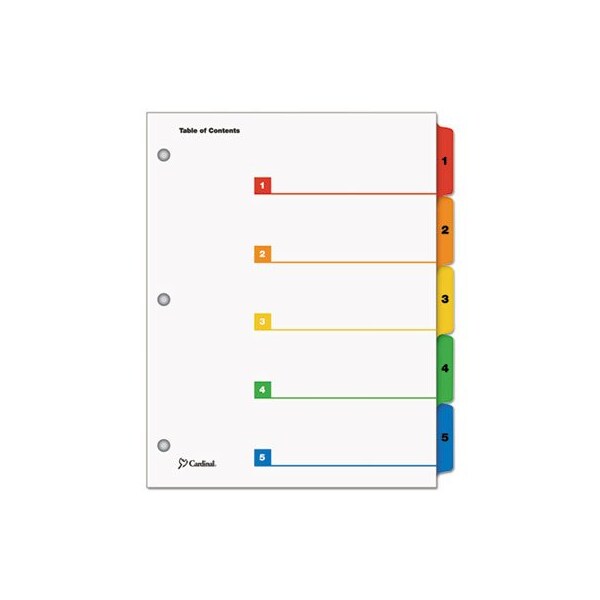 Tops Products INDEX, BNDR, LTR, 5CLRD/ST 60518 - main